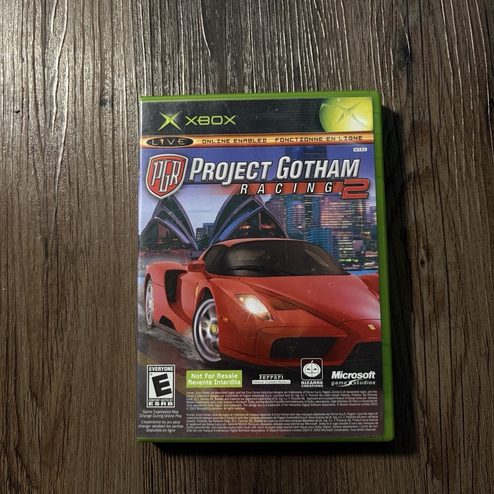 Project Gotham Racing 2/ Arcade (Xbox, 2 Discs) Tested & Working
